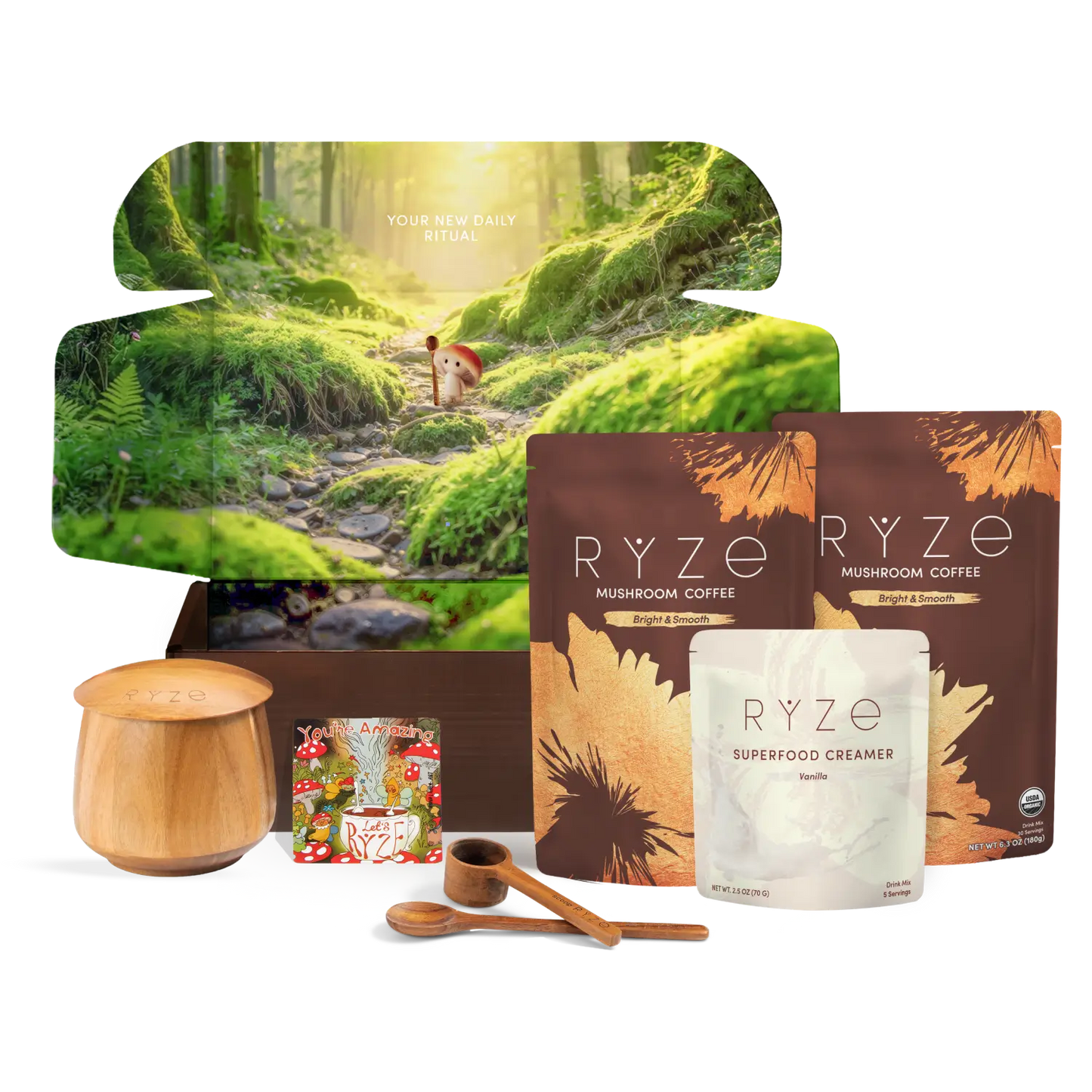 Mushroom Coffee Ritual Set (3 Month Plan) - 5WMF