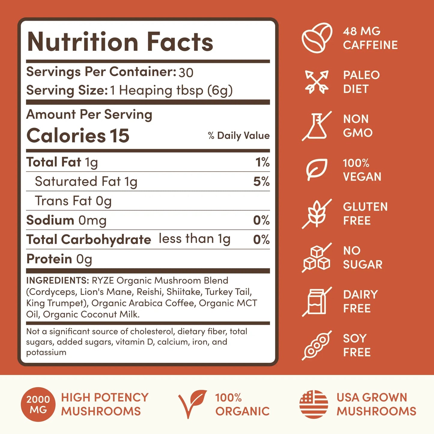 Mushroom Coffee (1 pack - 30 Servings) - 7C4Y