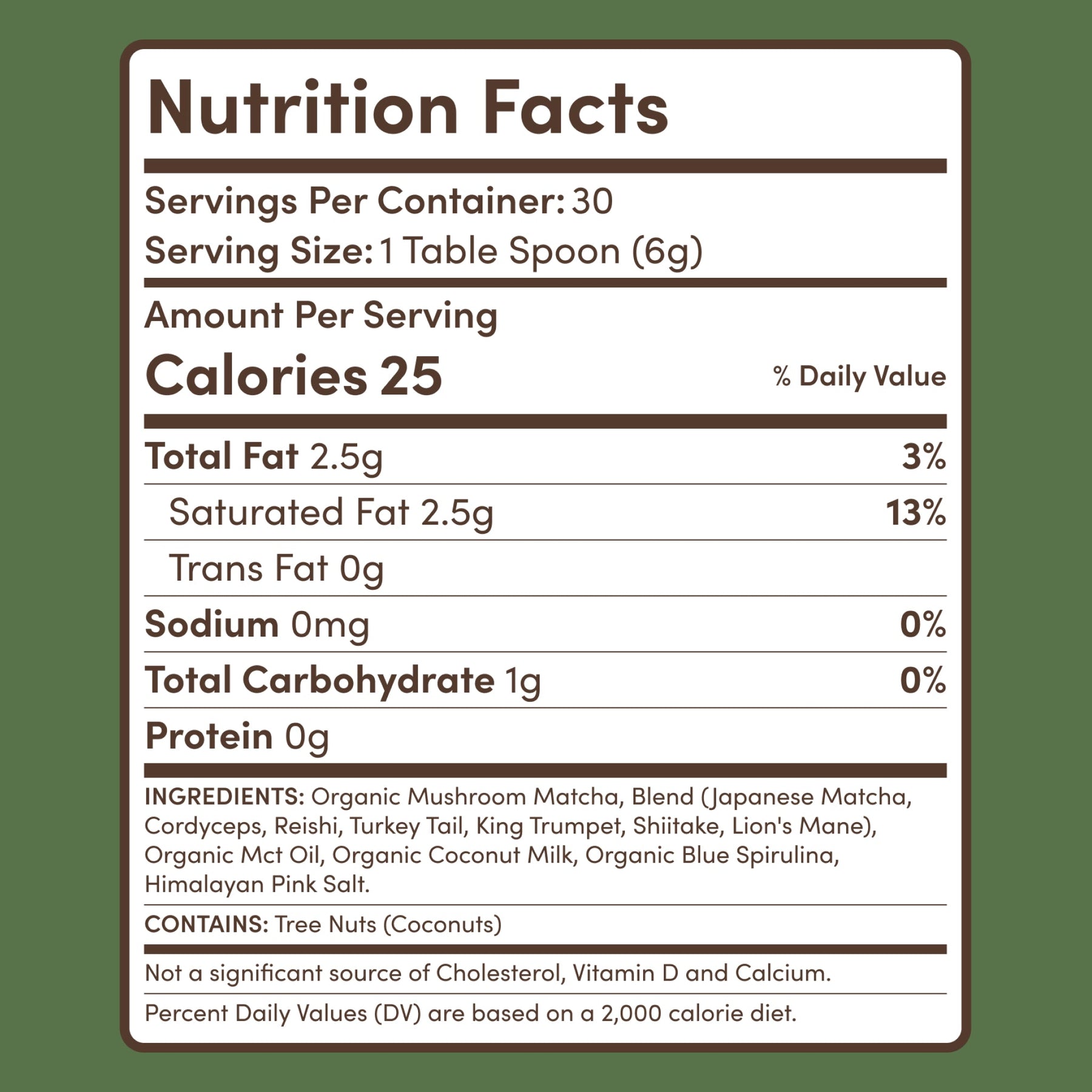 Mushroom Matcha (1 Pack - 30 Servings) - OLJU