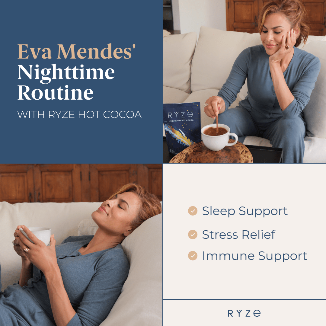 RYZE Hot Cocoa - with 6 Sleep Superfoods to Help Fall Asleep and Stay Asleep - A6UN