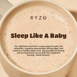 RYZE Hot Cocoa - with 6 Sleep Superfoods to Help Fall Asleep and Stay Asleep - A6UN